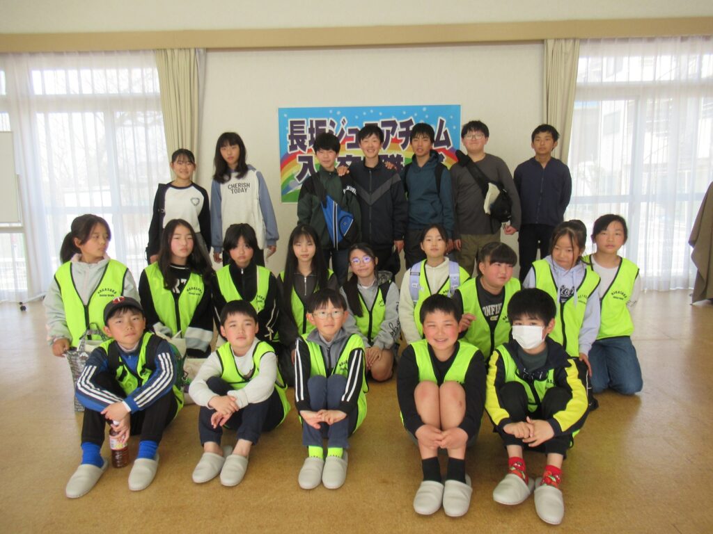 長坂ジュニアチーム、入卒隊式（2026-3-28）