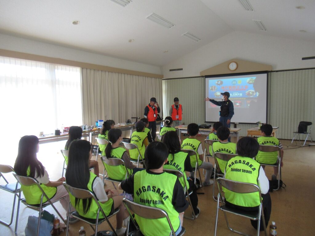 長坂ジュニアチーム、防災学習(2026-5-16)